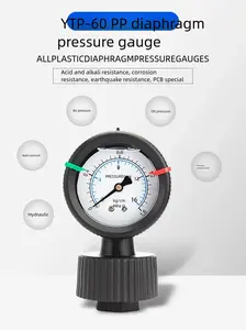 गेज पीपी डायाफ्राम सील दबाव गेज डायाफ्राम सील मैनोमीटर प्रीसर मीटर - Product Image 2