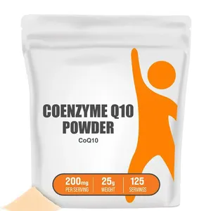 Lal gıda sınıfı hammadde azaltılmış koenzim Q10 suda çözünür 10% 98% Coq10 Ubiquinol tozu