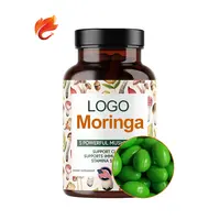 Sottile Facile Dieta Moringa In Polvere Capsule Gel Morbido Capsule OEM 500Mg Private Label