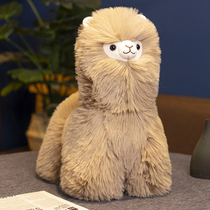 Peluche de Alpaca de Pelo Largo, Muñeco de Peluche Bonito de Pie, Decoración del Hogar, 32/40/50/80cm - Product Image 4