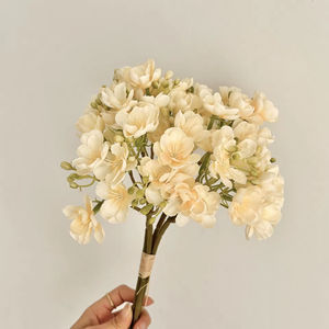 Ramo de Flores Artificiales de Jazmín, Estilo Fresco, Arreglo de Flores Falsas para Decoración del Hogar, Sala de Estar, Mesa de Comedor, Accesorios para Fotografía - Product Image 5