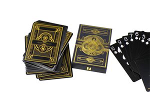 Cartes à jouer avec vernis mat or imprimé blanc 300g de divertissement de haute qualité design personnalisé personnalisé en gros - Product Image 6