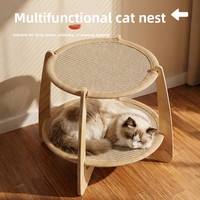 Meilleures ventes : Lit-hamac pour chat en sisal double couche respirant toutes saisons, mobilier pour chats d'intérieur