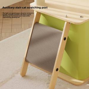 Besar satu hewan peliharaan-mendaki dalam ruangan/luar ruangan Multi-Level kayu kucing Treehouse sarang kucing nyaman tempat berdiri pertukangan konstruksi - Product Image 4