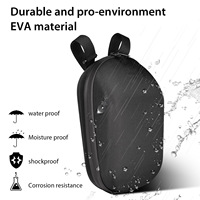 Sac de rangement rigide en EVA pour scooter, sac de guidon avant étanche, grande capacité, pochette pour accessoires de toilette