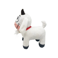 Peluches de soutien émotionnel CE personnalisées en coton pour compagnon en peluche chèvre de montagne fabriquées sur commande