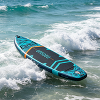 Planche de paddle gonflable de haute qualité personnalisée 11'6''x34'x6'' avec coutures soudées à chaud