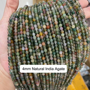 Bestone Loose Round Natural Polished Gemstone Stone <strong>Beads</strong> Indian <strong>Agate</strong> <strong>Beads</strong> for Jewelry Making - Product Image 4