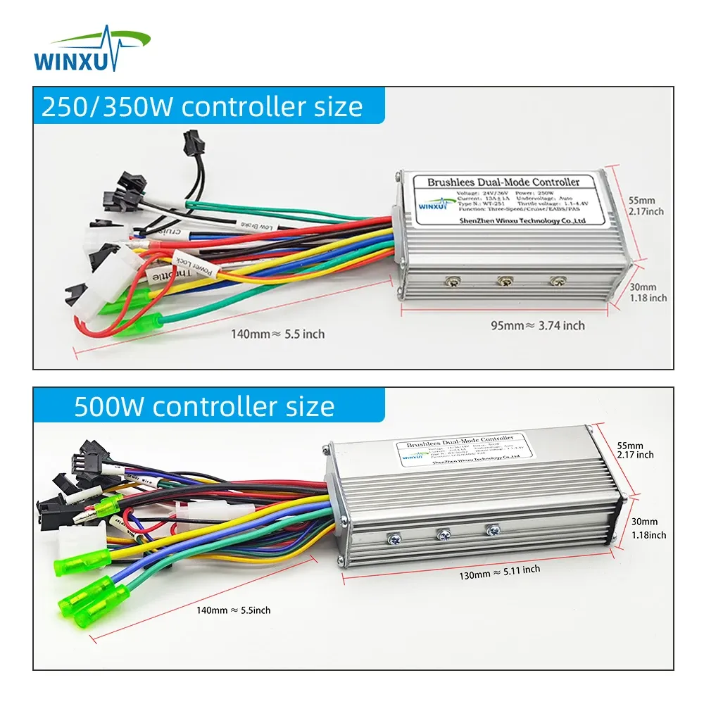 BuyWeek Kit De Contrôleur De Moteur Brushless, 36V/48V 500W/750W 22A 9 BuyWeek Kit De Contrôleur De Moteur Brushless, 36V/48V 500W/750W 22A 9