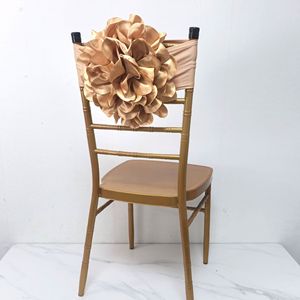 Élégantes Nœuds <span class=keywords><strong>de</strong></span> <span class=keywords><strong>Chaise</strong></span> en Satin Grande Fleur pour <span class=keywords><strong>Mariage</strong></span>, Rubans <span class=keywords><strong>de</strong></span> <span class=keywords><strong>Chaise</strong></span> en Satin à Nouer, Ceintures <span class=keywords><strong>de</strong></span> Siège en Satin Grande Fleur - Product Image 6