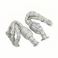 Header Manifold Knalpot Sport Kustom untuk Porsche Cayman Boxster 981 2.7L 3.4L 2013-2015 OEM Stainless Steel Downpipe Berinsulasi