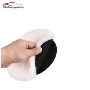 Tampon de polissage et de lustrage en laine simple face de 7 pouces (180 mm) pour voiture, granulométrie personnalisable OEM, abrasif moyen 200 - Product Image 6