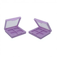 Kotak Kosmetik Kosong Portable Yanxin dari Plastik ABS Custom Tebal 3mm untuk Eyeshadow, Blush, dan Highlight