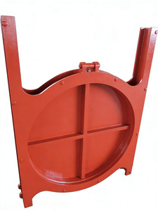 Clapet rond en fonte avec étanchéité bidirectionnelle pour stations de pompage des eaux usées, clapet circulaire en fonte bidirectionnel - Product Image 5