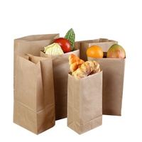 Petits sacs à lunch SOS en papier kraft recyclés marron et blanc pour pharmacie avec votre propre logo personnalisé
