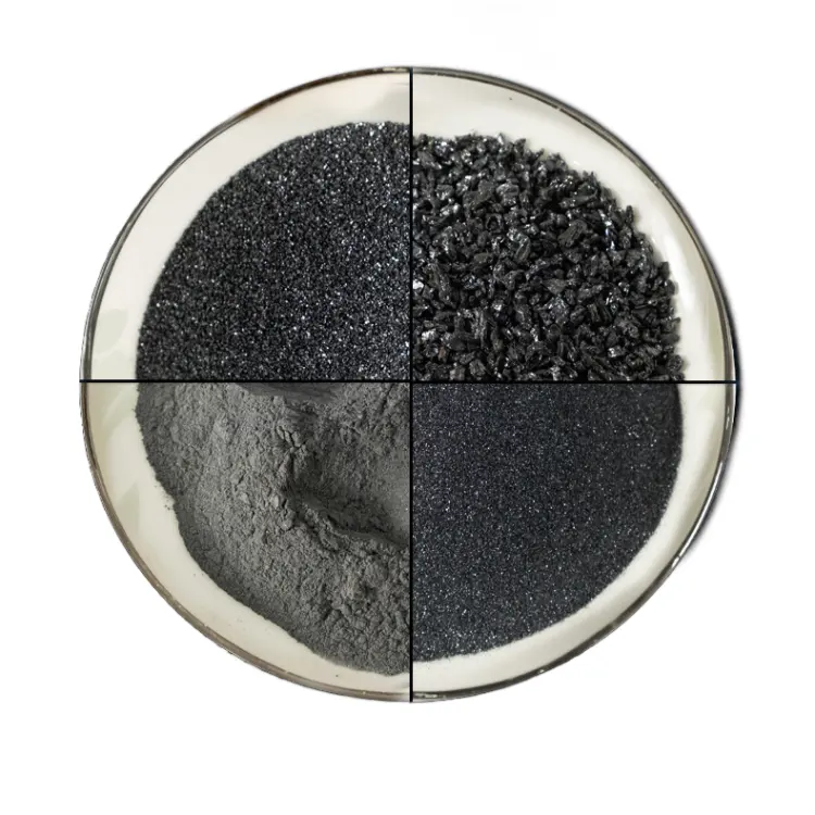 Siliciumcarbide Hoge Zuiverheid 98% Black Silicon Carbide Poeder Met Grit Poeder Fijn Poeder