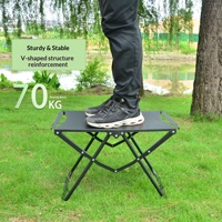 Table pliante tactique de camping en plein air - Meubles de pique-nique portables pour l'extérieur, en acier carbone épaissi, équipement complet