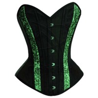 Corset amincissant pour femme, respirant, épais, style gothique, avec une seule baleine en acier, bordure personnalisée, décoration en dentelle et volants, pour tenue active