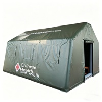 Tente médicale gonflable imperméable à double couche pour toutes les saisons, prévention des épidémies, isolation, secours d'urgence en plein air