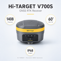 Récepteur RTK Hi-Target V700S V6S 1408 canaux avec caméra 4K pour repérage visuel, mesure d'images et repérage AR pour la rénovation urbaine