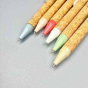 Reciclado Natural Trigo Clip Corcho Barril Ecología ECO Bolígrafo con Logo - Product Image 5