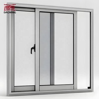 Fenêtre coulissante horizontale en alliage d'aluminium à pont thermique, insonorisée, de haute qualité, simple, luxueuse et moderne