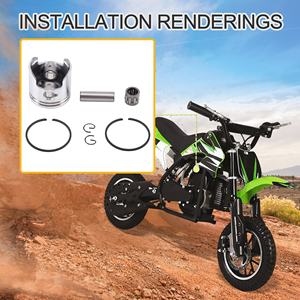 GOOFIT 40mm Motorrad Kolben ring Kit Ersatz für 2-Takt 49cc 50cc Y-Zinger Jog Moped Roller Dirt Pit Bike Go Kart - Product Image 6