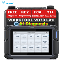 Herramienta de Diagnóstico VDIAGTOOL VD70Lite con Actualización Gratuita de por Vida, Programación de Llaves Inteligentes, Escáner de Sistema Completo, Lector de Códigos OBD2 (Stock en EE. UU.)