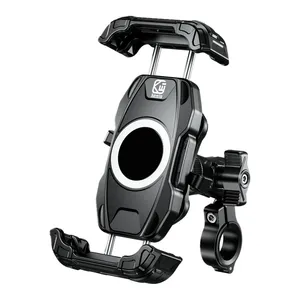 Kewig Motorcycle Handlebar Phone Holder Bicycle Phone Holder With Quick-Mount Handlebar Clamp Suitable For 4-7 "Phones