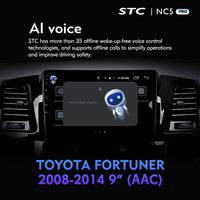 FORTUNER için sıcak satmak 9 inç 1 2008 için 2014 araba IPS ekran araç DVD oynatıcı oyuncu Android araba radyo kablosuz şarj Android GPS ses