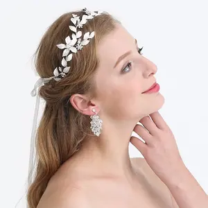 Bridal Headpiece Hair Accessories Fashion Gold Headpiece Wedding Head Band Bridal Pearl Hair Accessories Fancy Headpiece Pearl Headpiece