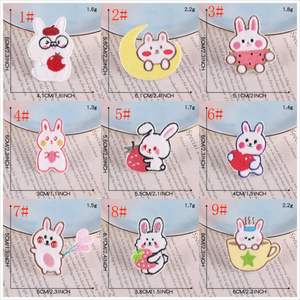 New Design Self Adhesive Laser Cut Cute Cartoon Fluffy Rabbit Patch for Clothes Bag - Product Image 3