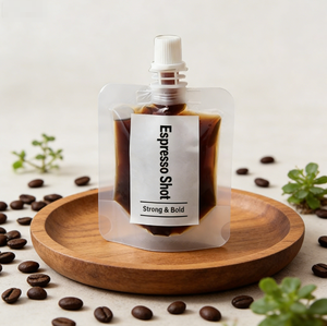 Pochette à bec verseur de qualité supérieure, faible MOQ, qualité alimentaire, personnalisée, mate et brillante, pour l'emballage de café de petite capacité - Product Image 1