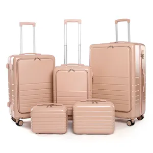 Koper bagasi berpergian, koper Set 5 potong Universal, koper berpergian 2024