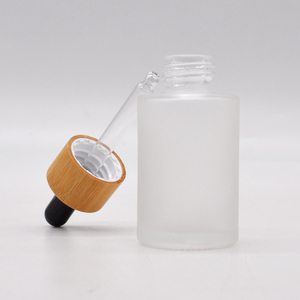 Botella de Vidrio Esmerilado Transparente de 20ml, 30ml, 40ml con Gotero y Tapa de Bambú para Productos de Aromaterapia y Belleza, con Logotipo Personalizado al por Mayor - Product Image 2