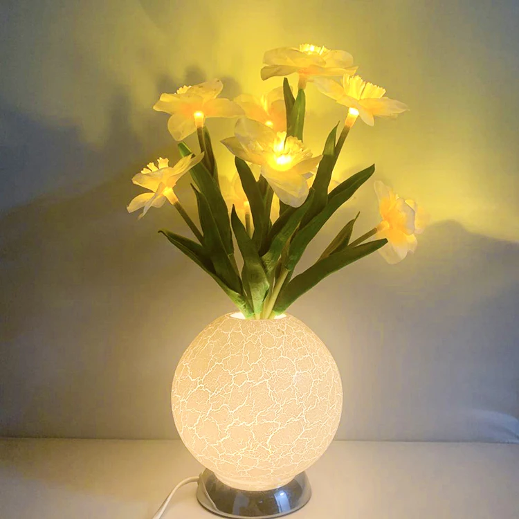 Home Decoration Interior Lighting 3D Night Light Customized Luxury Blooming Flower LED Night Light