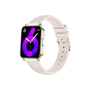 Montre connectée KM86 carrée en silicone et alliage d'aluminium avec écran TFT pour appels, cadran dynamique 3D, étanche IP68, design ultra-fin - Product Image 3
