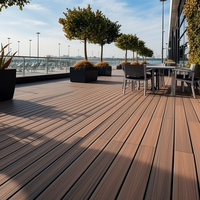 Oushe intérieur pvc wpc bois extérieur revêtement de sol composite kit de terrasse co extrusion dalles de terrasse