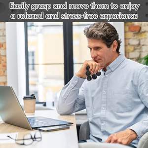 Lot de 8 balles sensorielles anti-stress en silicone noir, Kugeln magnétiques pour Noël, mariages, fêtes – Nouveauté - Product Image 6