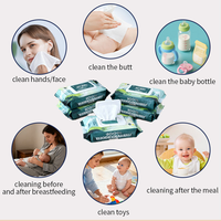 Échantillon Gratuit Fournisseur de Lingettes Humides Personnalisées 100% Biodégradables Écologiques Jetables Non Tissées Biologiques Non Parfumées pour Bébé