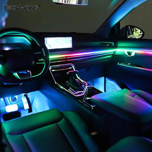TECH-KING 18 en 1 Sinfonía interior Flow Chasing Light <span class=keywords><strong>Cambio</strong></span> de ambiente luz rgbw color fibra acrílica <span class=keywords><strong>coche</strong></span> luz ambiental - Product Image 2