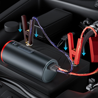 Ensemble d'outils de detailing automobile et d'urgence 4 en 1 personnalisé OEM, nettoyeur haute pression portable 24V avec aspirateur de voiture sans fil et pompe à pneus combinée