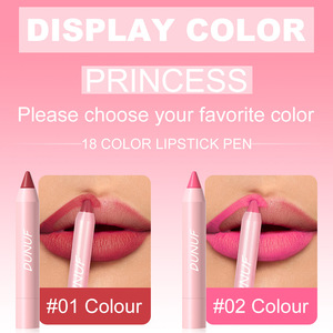 Lápiz Labial DUNUF, Impermeable, Rojo Sexy, Nude, Morado, Mate, Tinta, Delineador de Labios de Larga Duración, Maquillaje Cosmético - Product Image 6