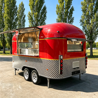Remorque de restauration mobile personnalisable pour pizzas, burgers, tacos, glaces, café, avec cuisine complète