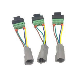 موصل ذكر OEM Deutsch 4 دبوس إلى محطة محول كتلة RJ45 8 منافذ تجميع الكابلات الكهربائية - Product Image 2