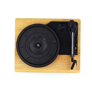 Tocadiscos de Vinilo de Madera Natural Personalizado de Fábrica, Reproductor de Discos Portátil de 3 Velocidades con Bluetooth, Gramófono para Decoración del Hogar, Audio de Alta Fidelidad - Product Image 3