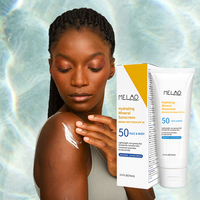 Crème solaire UVA UVB pour le visage, blanchissante, teinte Spf 50, marque privée, à base d'eau, crème solaire coréenne, Lotion