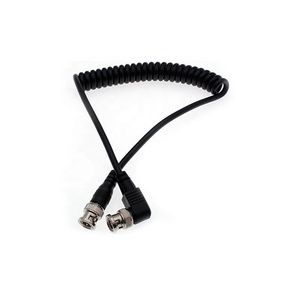 Sprial 3G <span class=keywords><strong>SDI</strong></span> Câble <span class=keywords><strong>BNC</strong></span> Mâle vers <span class=keywords><strong>BNC</strong></span> Mâle Câble 75Ohm Coaxial Droit vers Coude Câble 0.5M/1M/1.5M/2M/3M - Product Image 1