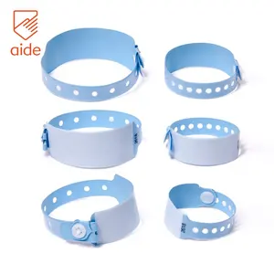 Bracelets médicaux jetables en PVC pour mère et bébé, accessoires médicaux en plastique, inscriptible, pour nouveau-né, vente en gros