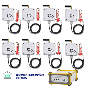 Iot Solutions LoRaWAN Lora Device 8 Set Enregistreur Capteur de température alarme de température système de surveillance de la température de la chambre froide - Product Image 2